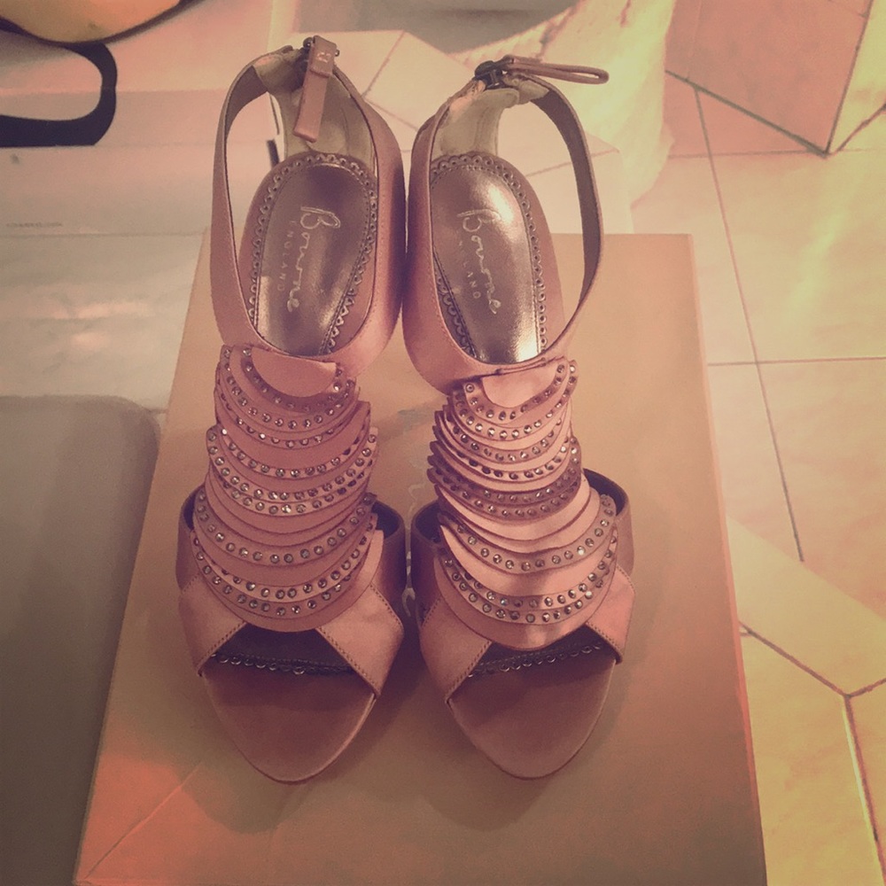 Blush color heels